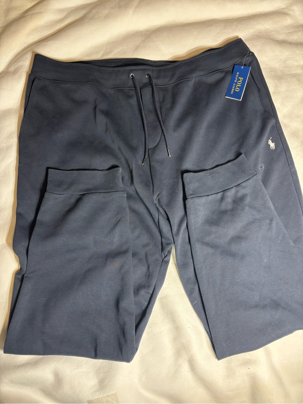 Polo Ralph Lauren Men’s Navy Blue Heather Jogger Sweatpants 3XL $125 Lounge NWT